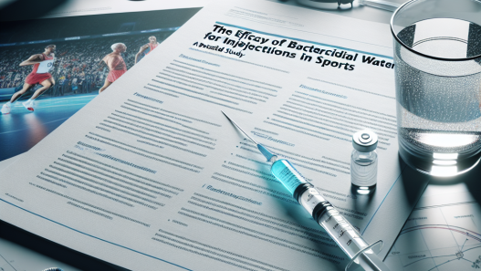 L'efficacia dell'acqua battericida per iniezioni nello sport: uno studio approfondito